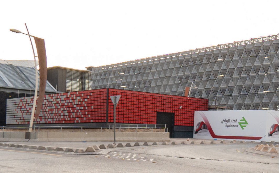 إحدى محطات قطار الرياض بعد أعمال الترميم والتشطيب